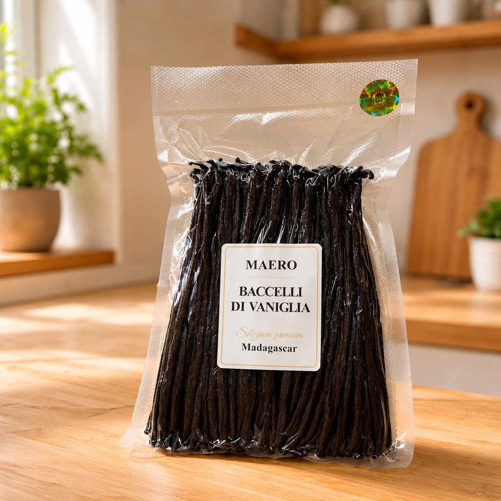 Baccelli di Vaniglia Imperiale Madagascar 500g – Qualità A (24-30 cm)