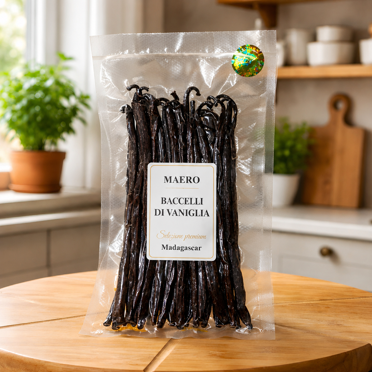 Baccelli di Vaniglia Bourbon del Madagascar 100g – Qualità A Premium (17-20 cm)