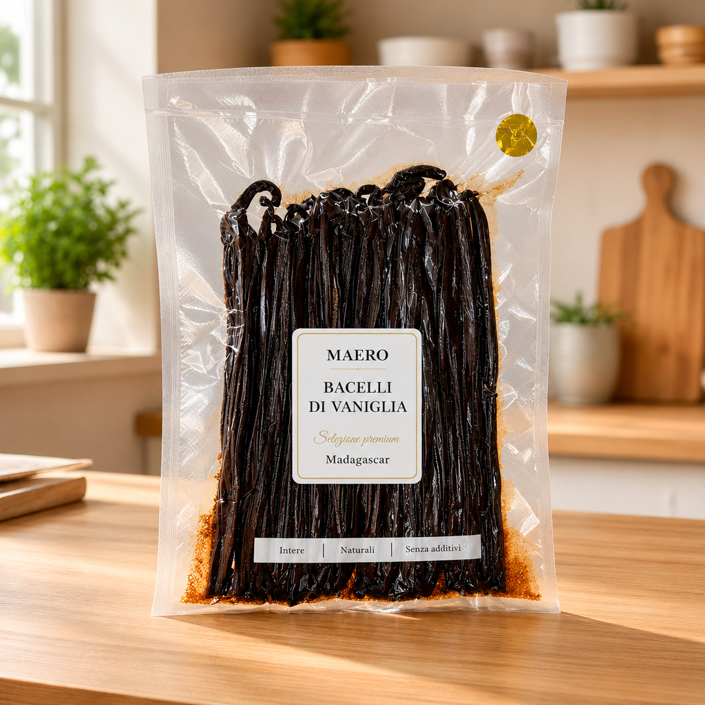 Baccelli di Vaniglia Tipo MEXIC 100g – Naturali dal Madagascar (Qualità A)