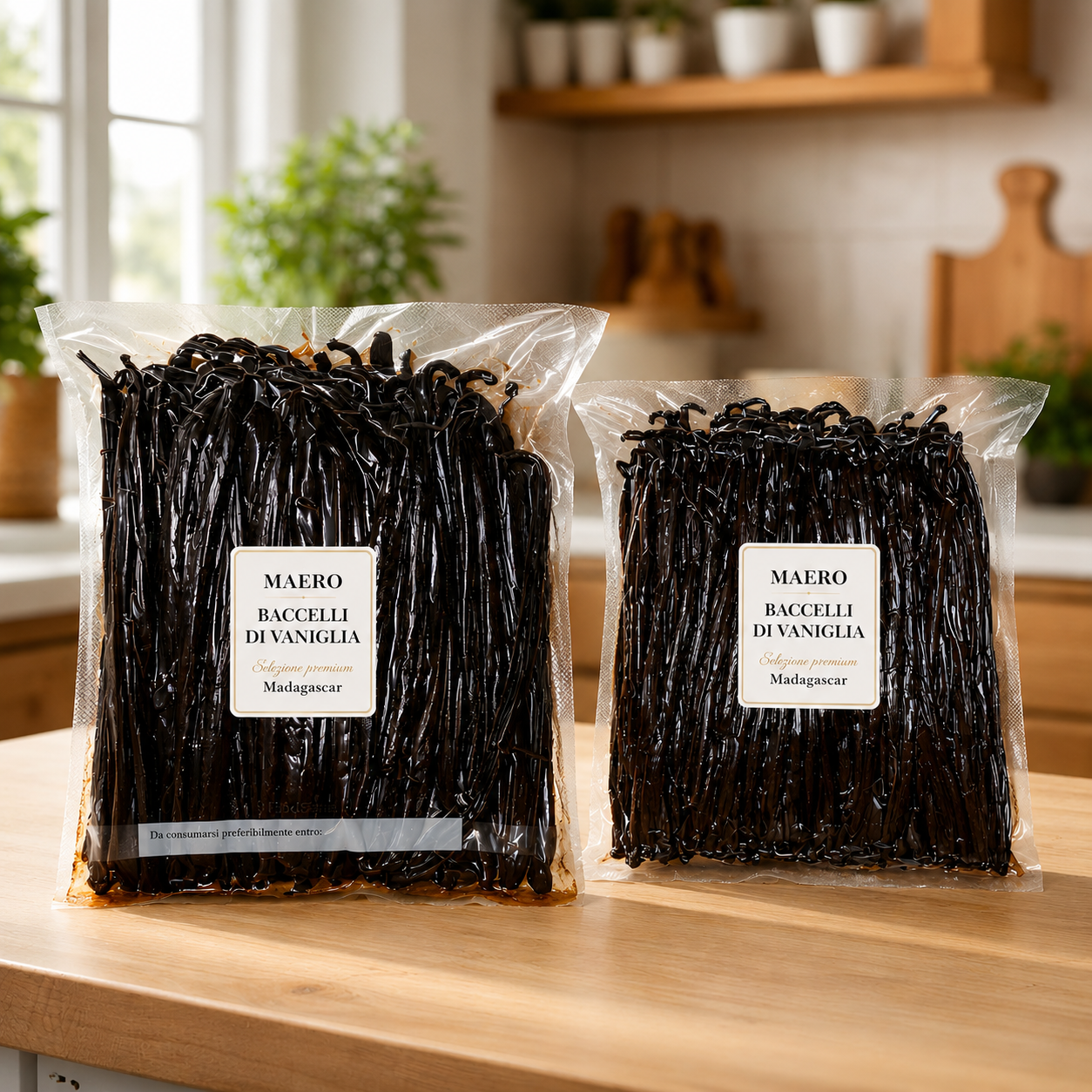 Baccelli di Vaniglia Bourbon Madagascar 1 Kg – Qualità A Premium (17-20 cm)